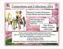 poster of an interdisciplinary event "Connection and Collections" in London Ontario